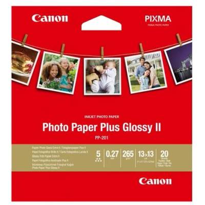 Canon Plus Glossy II PP-201, 5x5", 20 sheets (2311B060AA)