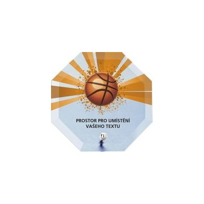 Poháry Bauer Skleněná trofej s potiskem CRP2M2 Basketball