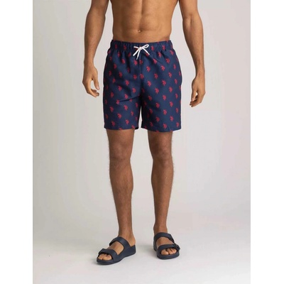 U.S. Polo Assn. pánské plavky 7" All modré