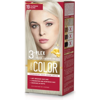 Aroma Color Farba na vlasy platinový blond 19