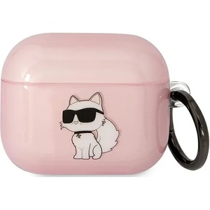 Karl Lagerfeld rozov kalŭf za AirPods 3 Ikonik Choupette (KLA3HNCHTCP)
