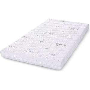 Lorelli Детски матрак Lorelli - Holiday, 70 х 140 х 10 cm, бежов с коте и жирафче (1016006) - baby