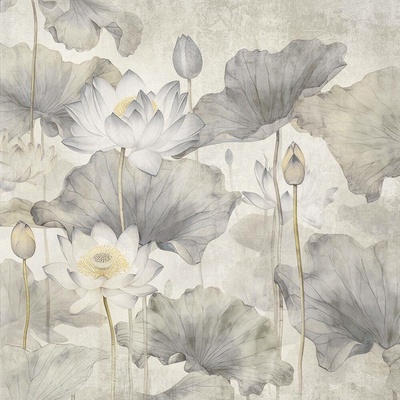 Abstraktní Lotus II 50x50 1 deska