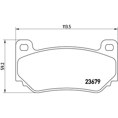 BREMBO Sada brzdových platničiek P52 018