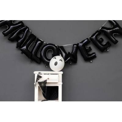 Foliový nápis HALLOWEEN v černé 40 cm