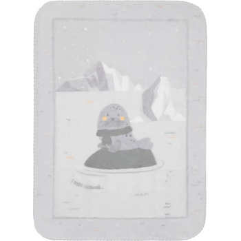 KikkaBoo Супер меко бебешко одеяло 80/110 см Seally Me (kikka-31103020155)