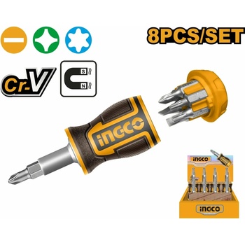 Ingco AKISDS0708 Šroubovák MINI 8v1 CrV