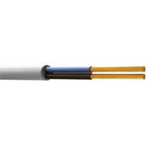 Conneu H05VV-F ШВПС кабел 2x1.00 мм2, бял, 100 м (H05VV-F 2x1.0 mm2)