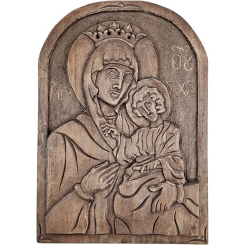 ДЪРВОРЕЗБА БОГОРОДИЦА ОВАЛ