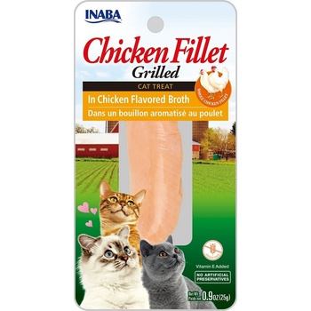 INABA Cat Grilled Chicken Fillet v kuracom vývare 25 g