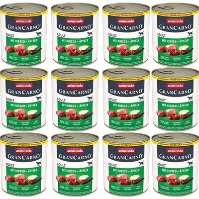 Animonda Gran Carno Adult hovädzie & jeleň & jablko 12 x 800 g