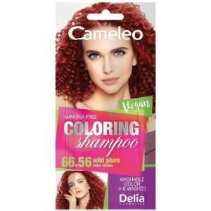 Delia Cosmetics Cameleo Оцветяващ шампоан саше, 66.56 Wild Plum, 40 ml - ozone