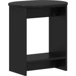 vidaXL Странична маса Черно 50 x 39, 5 x 55 см Инженерна дървесина (899853)