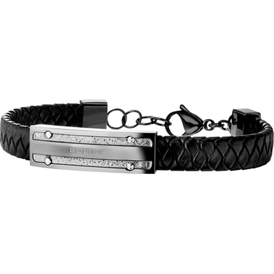 Police Nadčasový kožený náramok PJ26046BLU.03