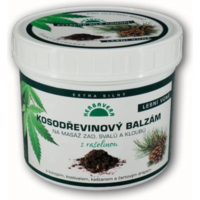 Herbavera Kosodřevinový balzám s rašelinou a konopím 500 ml