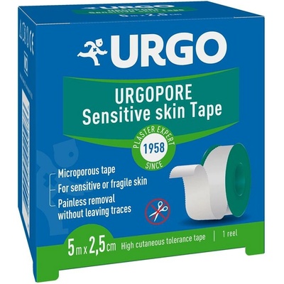 Urgo UrgoPORE Náplast netkaný textil 5 m x 2,5 cm