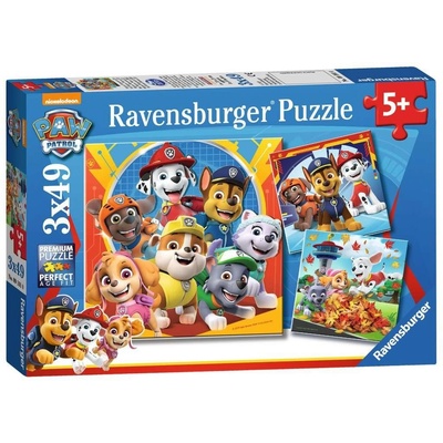 Ravensburger Пъзел Ravensburger - Paw Patrol, 3x49 части (4005556050482)