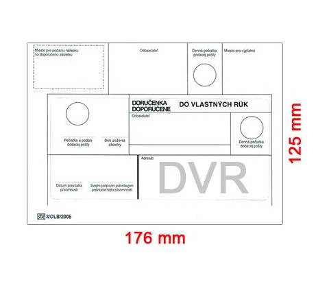 Obálky B6 DVR / 50 ks