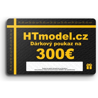 HT model Elektronicka darčeková poukážka CZ - 300 €