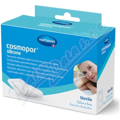Cosmopor Silicone 7,2 x 5 cm 5 ks