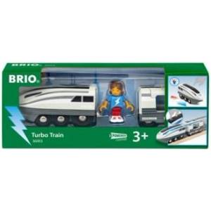 BRIO Влаков комплект с вагон и оътник - Turbo Train - Brio (36003_1)
