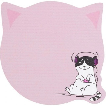 Самоз. листчета Kite Cat music 70х70mm 50 л (1901283-K21-298-1)