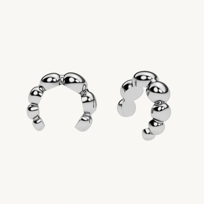 SilveAmo stříbrné záušnice Orchid CK23005