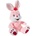 HEUNEC Плюшена играчка Heunec - Зайче, розово, 23 cm (813274-2)