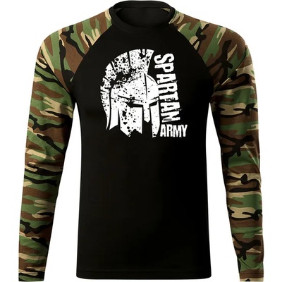 DRAGOWA FIT-T Тениска с дълъг ръкав Leon, woodland, 160 г/м2 (8394)