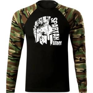 DRAGOWA FIT-T Тениска с дълъг ръкав Leon, woodland, 160 г/м2 (8394)