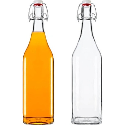 HOME Sklenená fľaša ŠTVOREC 950ml