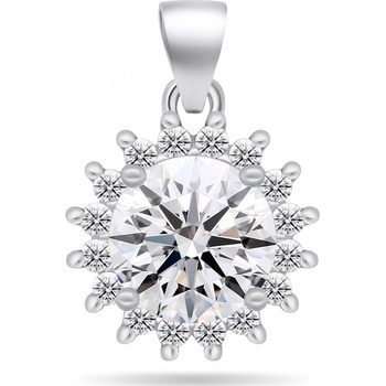 Brilio Silver strieborný prívesok s čírymi zirkónmi PT97W