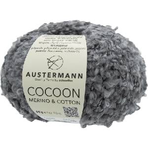 Austermann Cocoon Merino & Cotton 90364-6 Grey Плетива прежда (90364-6)