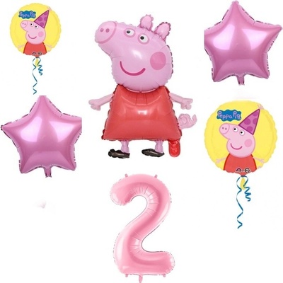 Balónkový set Prasátko Peppa 2.narozeniny