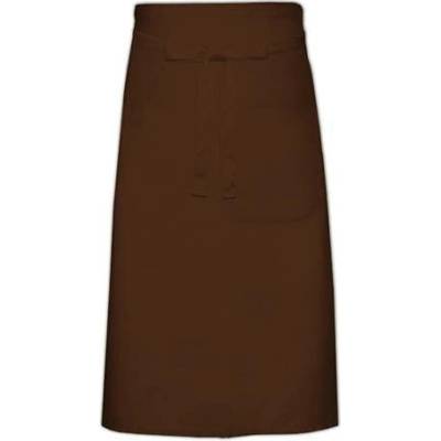 Link Kitchen Wear Kuchařská zástěra s kapsou X970T Brown 100x70cm