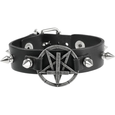 Leather & steel fashion Гривна Pentagram - LSF1 85