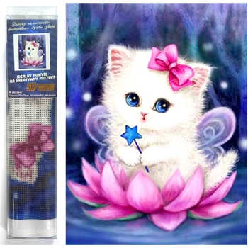 Norimpex - Puzzle Diamant painting: Cat Fairy 30x40 cm - 1 - 39 piese
