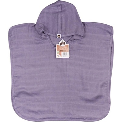 Kikko Bambusové mušelínové pončo 2 Colours Lavender Aura