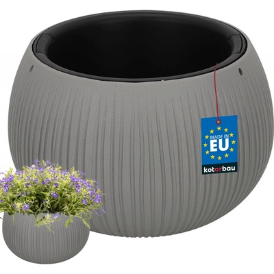 Prosperplast DKB240-422U Květináč BOWL BETON šedý 24 cm