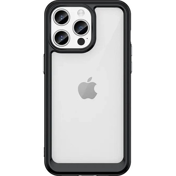 HQWear Кейс с гъвкава рамка HQWear Outer Space за iPhone 15 Pro Max, черен (9145576279694)