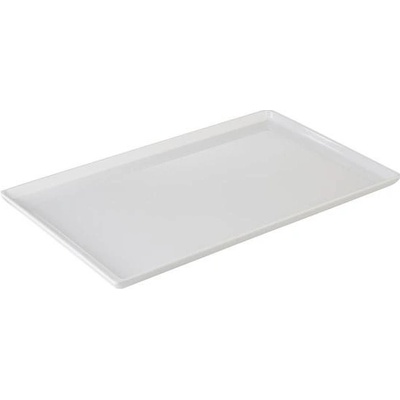 APS Obdélníkový tác z bílého melaminu GN 1/2 325x265 mm Float bílá