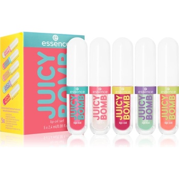 essence Juicy Bomb Lip Oil Set подаръчен комплект за устни 5 бр
