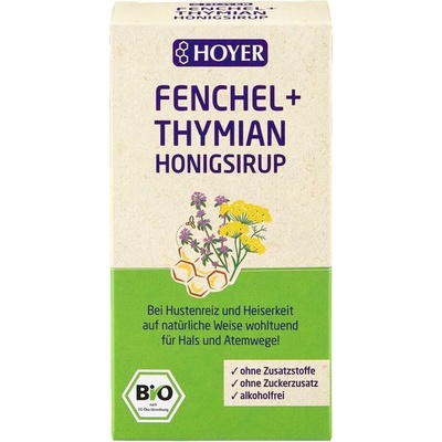 Hoyer Fenikel tymiánový medový sirup 250 g