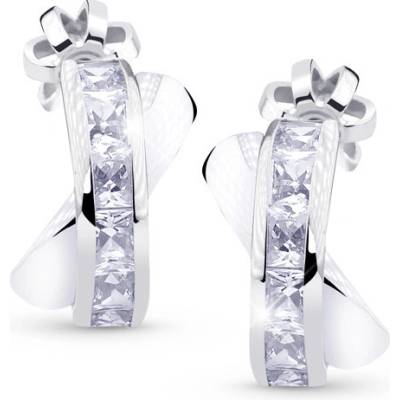Cutie Jewellery nadčasové půlkruhové náušnice z bílého zlata Z5023-30-10-X-2