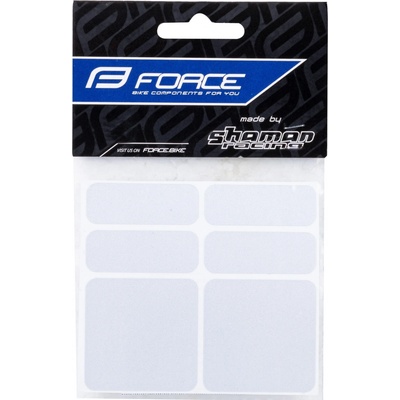 Force reflexné nálepky - sada, strieborné, 6 ks