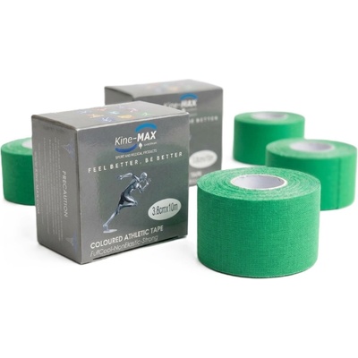 Kine-MAX Team Tape Profesionální neelastická tejpovací páska zelená 3,8 cm × 10 m