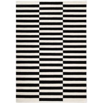 Hanse Home Черно-бял двустранен ръчно изработен вълнен килим 160x230 cm Donna - Hanse Home (106207-160x230)