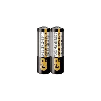 GP Batteries Цинк карбонова батерия GP SUPERCELL, 15PL-S2, R6, 2 бр. в опаковка / shrink, 1.5V (GP-BM-15PL-S2)