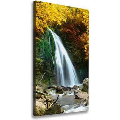 Vertikálny foto obraz na plátne Vodopád v lese 50x100 cm