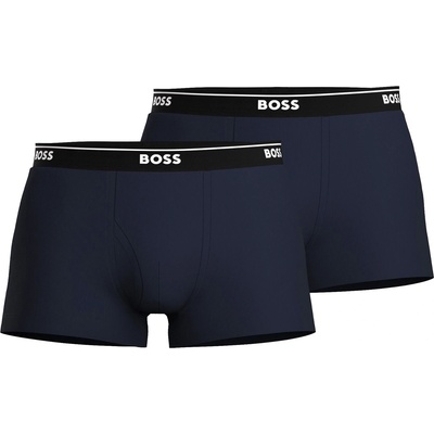 Boss Боксерки Boss 2 Pack Logo Waistband Trunks - Navy 405